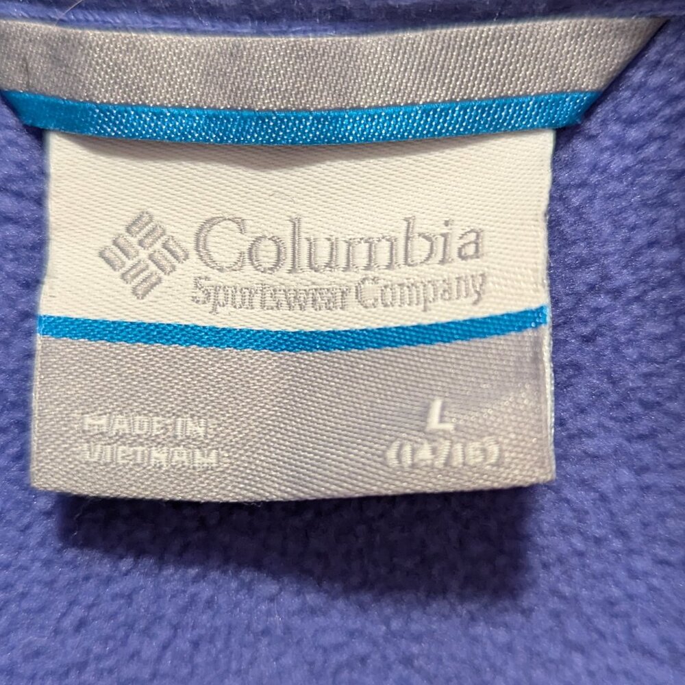 Columbia Lavender Fleece Vest - Youth L - Picture 3 of 6